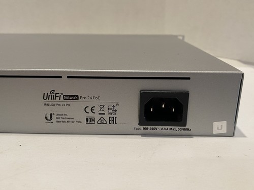 Ubiquiti UniFi USW-Pro-24-PoE 24-Port PoE Pro Switch With Rack Ears Tested Works - Picture 10 of 15