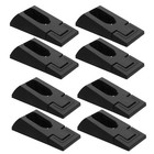 8 Pcs Clothes Rod Base Closet Mounting Hardware Brackets for Rods