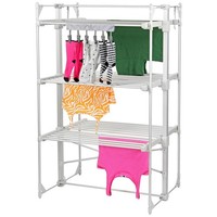 3 Tier XL Heated Clothes Dryer Airer & Economic Washing Stores Flat 36 Rails