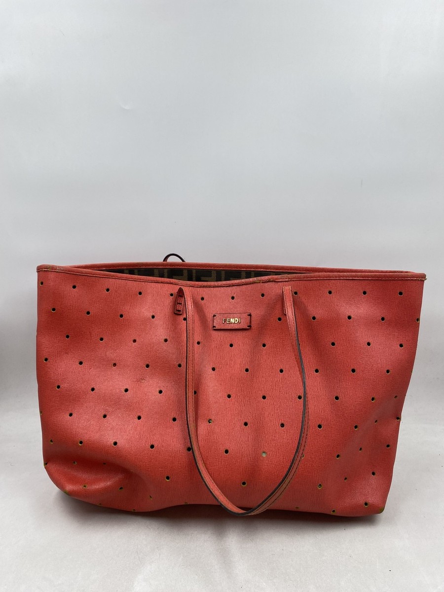 FENDI フェンディ　トートバッグ　赤　8BH215-FB5 129-2580 Fendi | Bags | Fendi Upside Down F Logo Tote | Poshmark