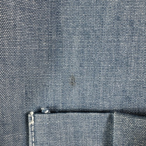 Vintage 1970er Billy The Kid blau Chambray Denim Arbeitskleidung Jacke Schulterklappen Jugend 18 - Bild 10 von 12