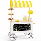 Best Choice Products Kids Outdoor Lemonade Stand Play Kitchen w/ Canopy, 8Pcs