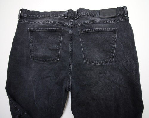 Mott & Bow Allen Straight Jeans Mens 42 x30.5" Dark Gray 12 Month Wash - Picture 9 of 14