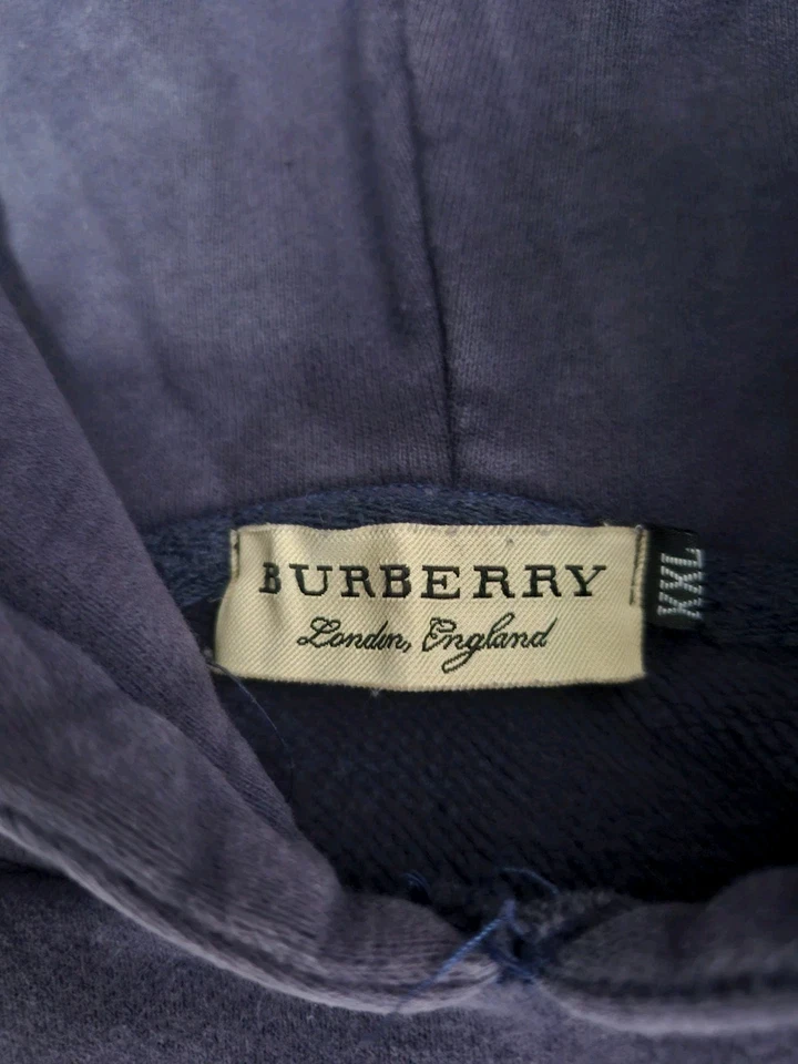 Burberry Hoodie Nova Check London Juniors 2XL 2X Large Logo Sweatshirt XXL Y2K - Image 2 of 4