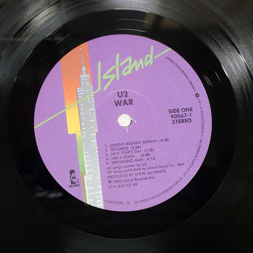 U2 WAR ISLAND 900671 US ORIGINAL GATEFOLD VINYL LP - Picture 2 of 2