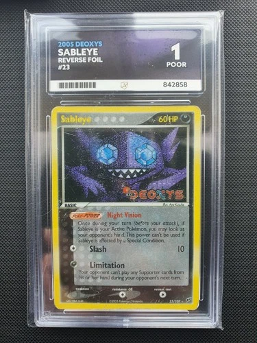 Sableye - 23/107 - EX Deoxys - Reverse Holo Rare - Pokémon TCG ACE 1