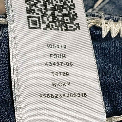 Pantalones de mezclilla True Religion para hombre 34 azul blanco puntada Ricky Super T relajados rectos - Imagen 13 de 16