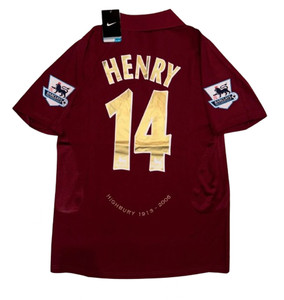 アーセナル ヘンリー 14 DRI-FIT シャツ Lサイズ BNWT Arsenal Home Football Shirt 2005-06 Thierry Henry 14