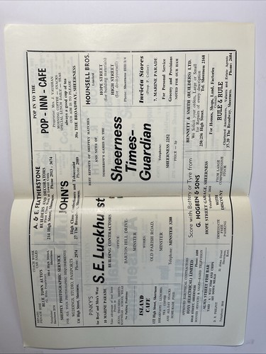 Sheppey United v Tonbridge; Kent Floodlight Cup, temporada 1971/72 - Imagen 3 de 4
