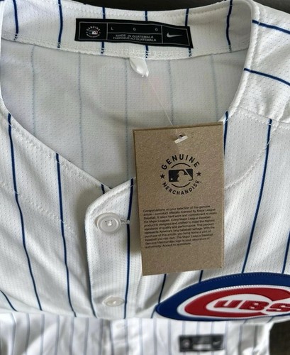 Camiseta deportiva Nike auténtica a rayas de los Chicago Cubs Seiya Suzuki #27 MLB para hombre talla: L - Imagen 5 de 8