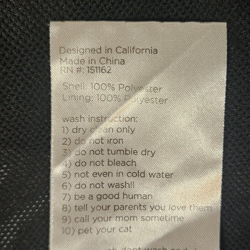 Chaqueta RIPNDIP Para Hombre Talla Pequeña Negra Cremallera Completa Cortavientos Gato Guerrero Inferno - Imagen 7 de 11