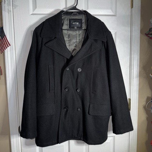 Apt 9 Wool Blend Pea Coat Men’s Size XL - Picture 1 of 6