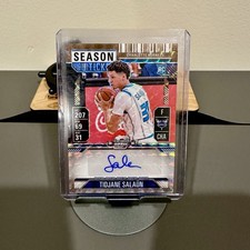 2024-25 Mosaic Tidjane Salaun RC Rookie Optic Season Ticket Auto Bronze /75 SP