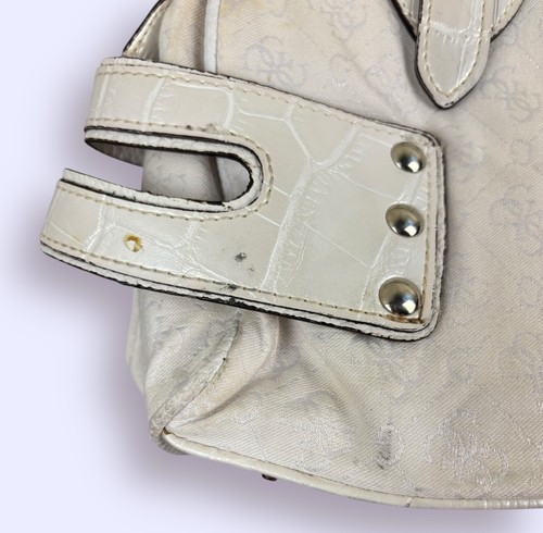 Guess Diamond G Vintage Y2k Handbag White - Picture 10 of 18