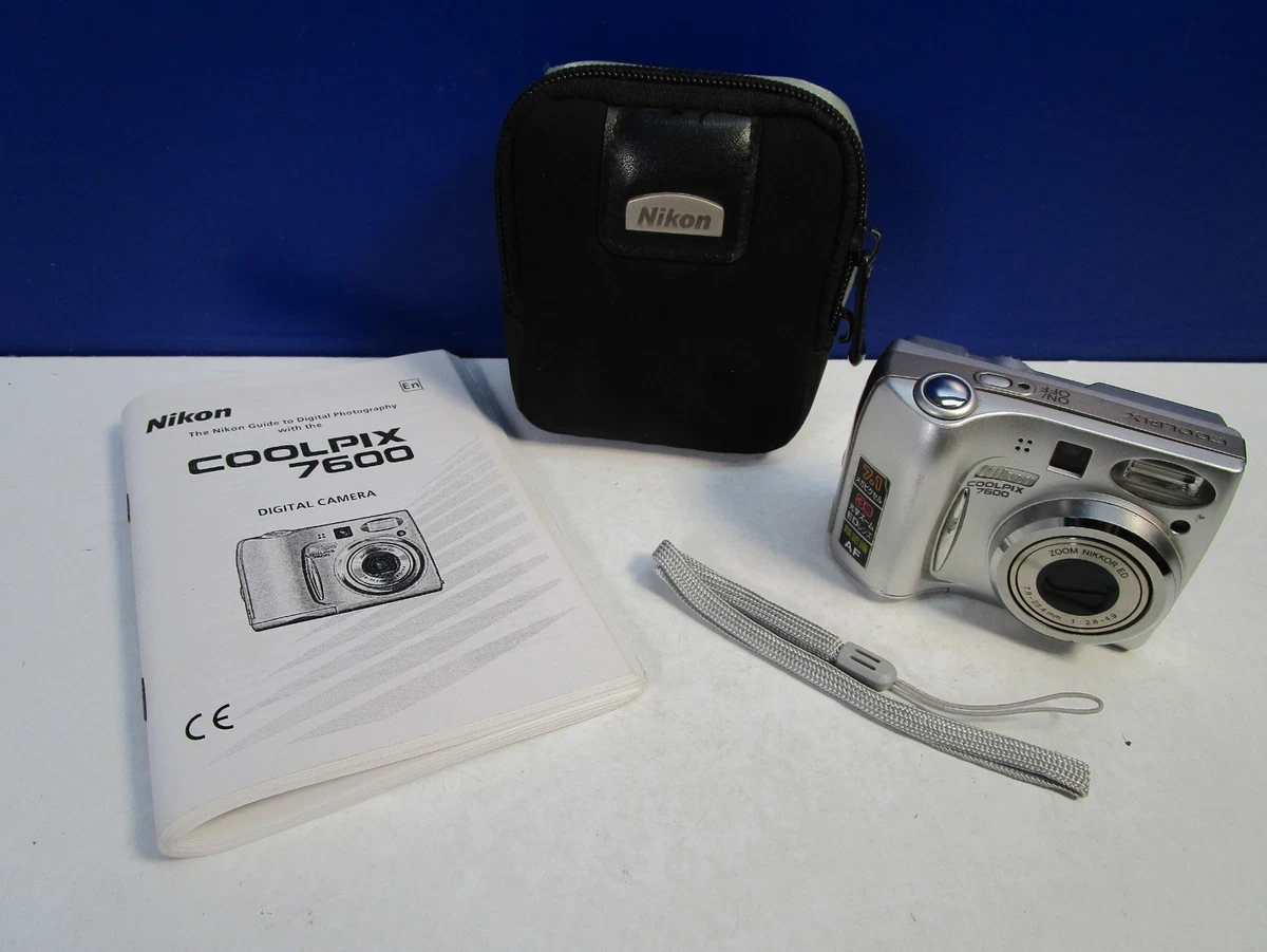 working NIKON 7600 COOLPIX DIGITAL CAMERA 7.1MP SILVER | eBay