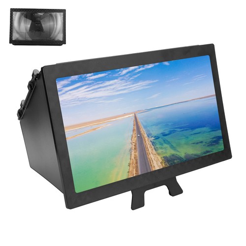 Black Retractable Mobile Phone Screen Enlarge Magnifier Adjustable Video HOT - Photo 12 sur 12