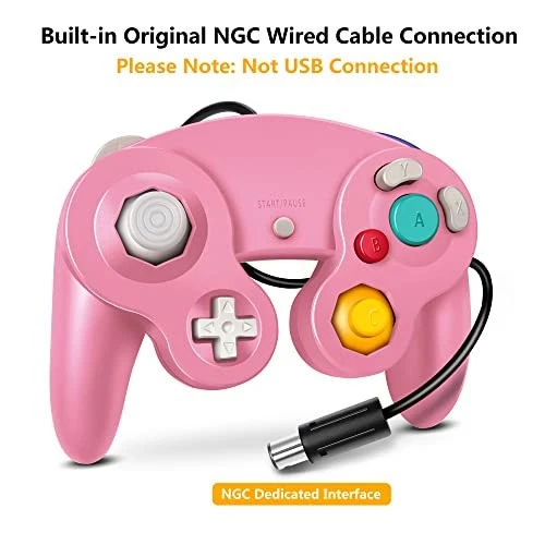 Gamecube Wired Controller for Nintendo Gamecube Super Smash Bros Pink & Purple - Image 2 of 4