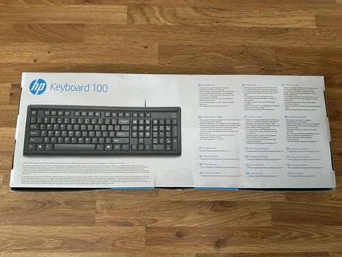 Hp Keyboard 100 Wire USB Brand New In Original Packing - Picture 2 of 3