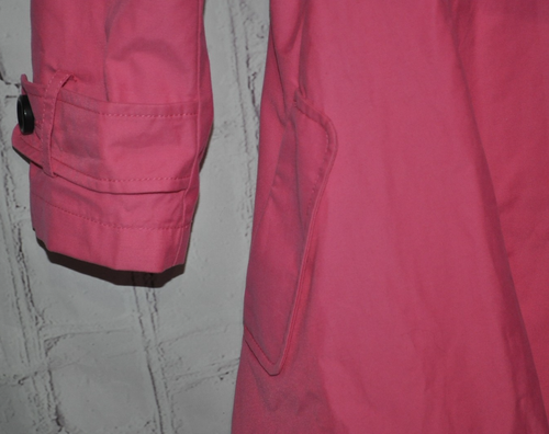 Kate Spade New York Kids Girls Size 12 Y Trench Coat Pink w/ Belt - Picture 12 of 14