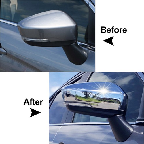 2x Cromo ABS Espejo Retrovisor Cubierta Moldura para Mitsubishi Eclipse Cross 18-23 - Imagen 6 de 11