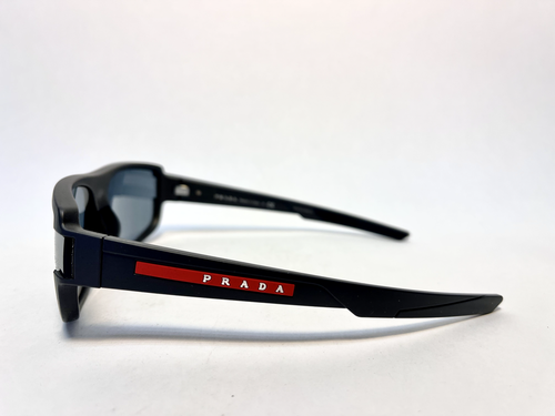 PRADA 03W Linea Rossa IMPAVID Sport Sunglasses Black Pilot Wrap Unisex PS03WSF - Picture 4 of 9