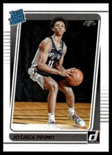 2021-22 Donruss Rated Rookie Joshua Primo Rookie San Antonio Spurs #212