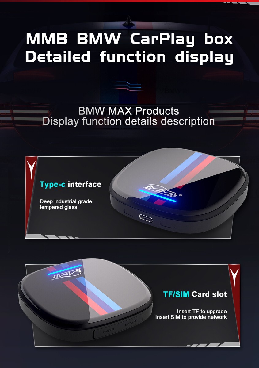 Carplay Ai Box Android 10 Multimedia Video Wireless for BMW Carplay Ai Box Android 10 Multimedia Video Wireless for BMW