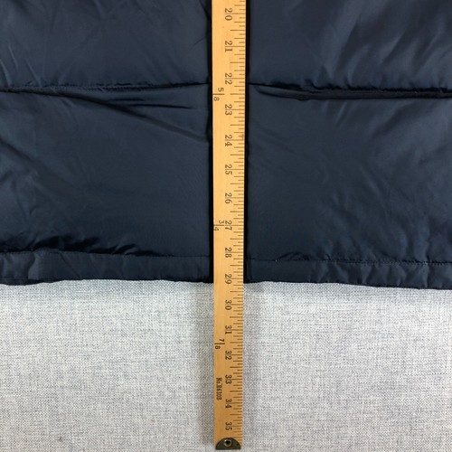 Lands End Goose Down FeatherPuffer Blue Vest Snap Front Mens Size XXL Gilet - Picture 11 of 11