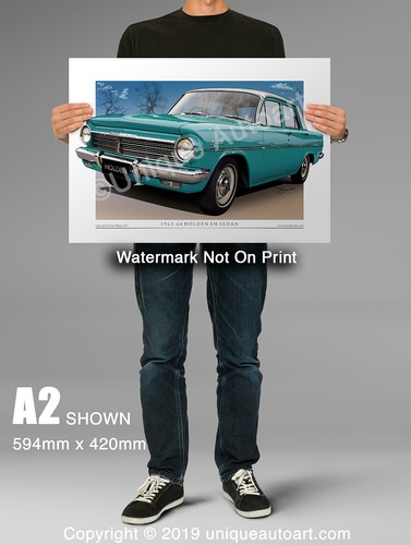 Impresión artística EH Holden - dibujos de autos antiguos Holden por arte automático único (30 colores) - Imagen 3 de 34