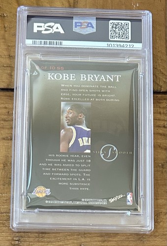 Kobe Bryant 1997 Skybox Premium Silky Smooth PSA 6 EX-MT #3 - Picture 2 of 2