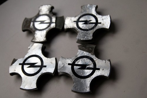 Rare Classic Vintage OPEL Silver Alloy Wheel Center Cap Cover Hub SET 90270593 - Picture 2 of 9