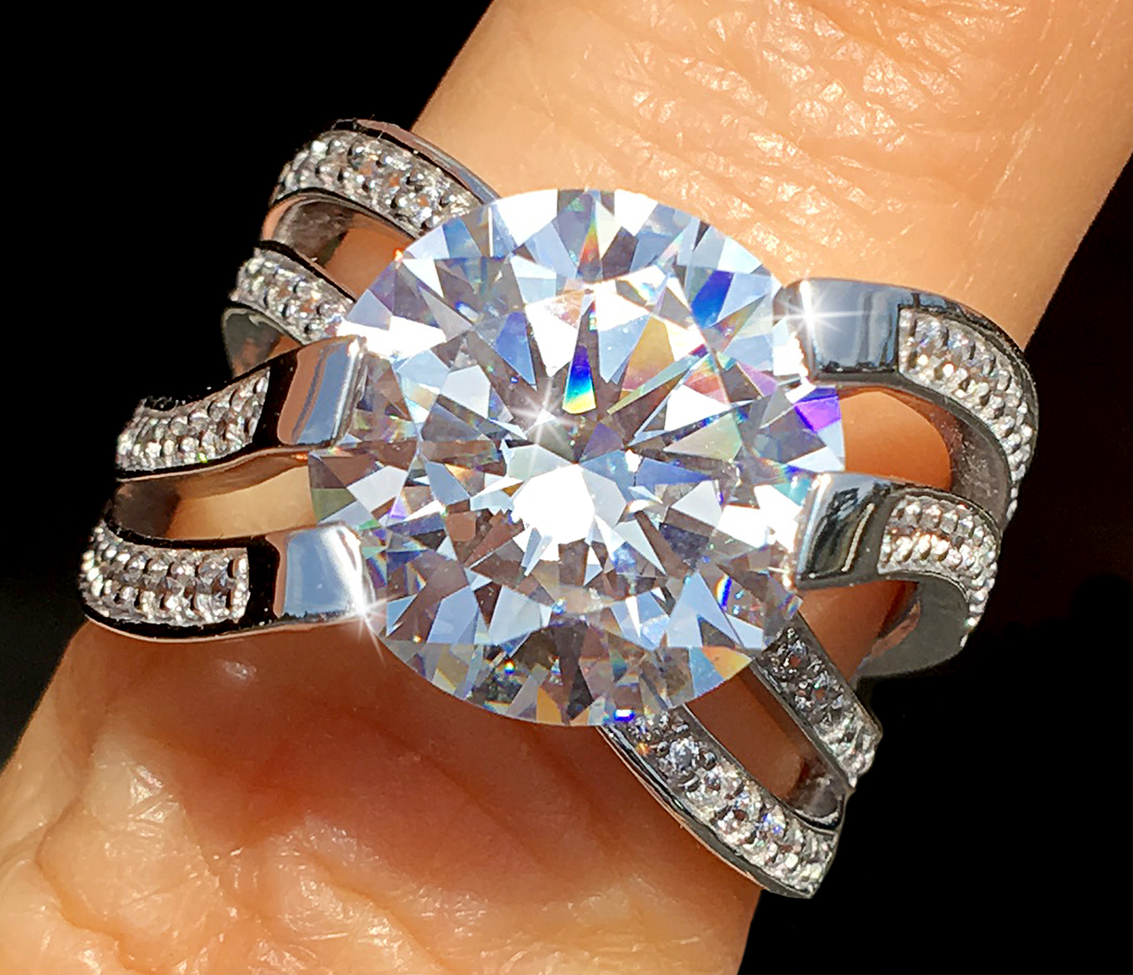5 ct Imperial Crown Ring Russian Quality CZ Sterling Silver Sz 11 Oryginalna gwarancja, 100% nowa