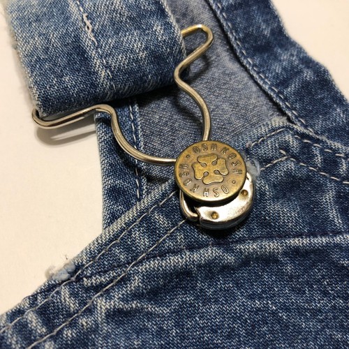 Vintage Oshkosh B'Gosh USA Union Made Sanforized Denim Bib Overalls Work vestbak - Picture 6 of 11