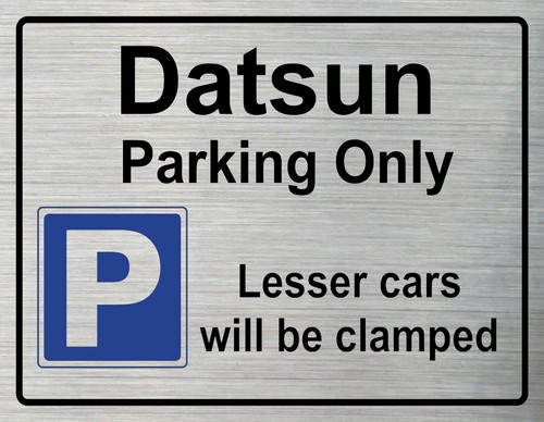 Parking Only Drive Car Van Part Brushed Chrome Metal Plaque Man Cave Shed Sign - Picture 19 of 49