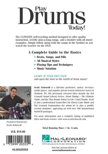 Play Drums Today! DVD DVD Drum Kit Hal Leonard - Picture 3 of 5