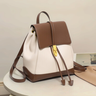 #ad #ad Genuine Leather Backpack Women Travel Anti theft Shoulder Bag Satchel Handbag
