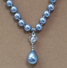 Beads Drop Pendant 12x16mm Necklace Aaa Long 14-24" 8mm Akoya Shell Pearl Round