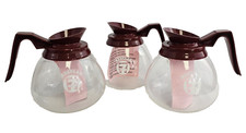 Coffee Pot Decanter Red 64oz Commercial Lot of 3 Coffee Pots for BUNN Brewer
