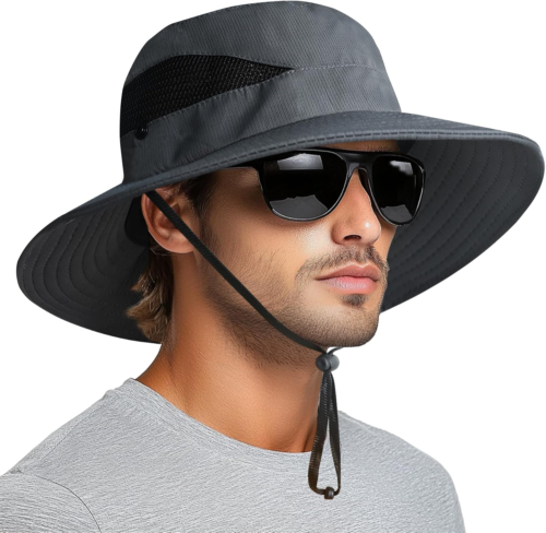 Sun Bucket Hats for Men Women 3” Wide Brim UPF 50+ Fishing & Beach Hat - Picture 12 of 12