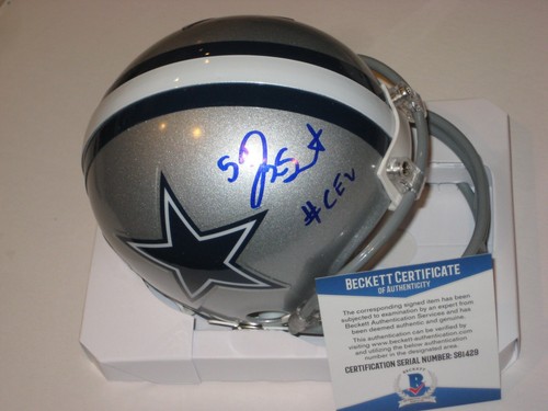 JAYLON SMITH Signed Dallas COWBOYS Mini-helmet w/ Beckett COA - Picture 1 of 5