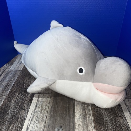 Daiso Plush Dolphin Soft Hug Pillow Gray Stuffed Animal Sewn Eyes Toy Large 27”L | eBay Daiso Plush Dolphin Soft Hug Pillow Gray Stuffed Animal Sewn Eyes Toy Large 27”L | eBay