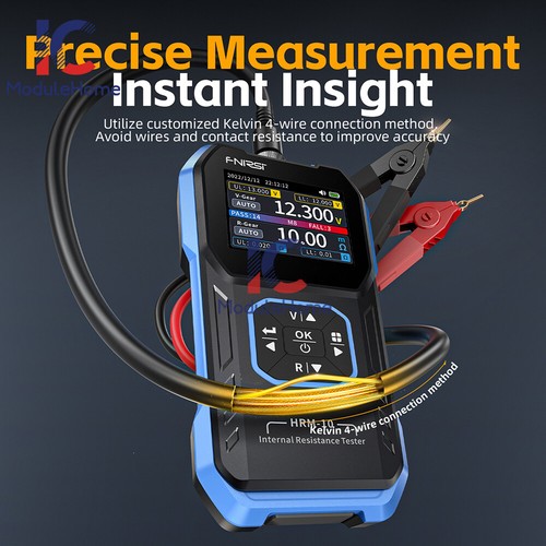 FNIRSI HRM-10 Internal Resistance Detector AC Lead Acid Li Car Battery Tester- - Bild 9 von 21