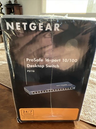 NEW NETGEAR ProSAFE 16 Port 10/100 Desktop Switch Fast Ethernet Switch FS116 - Picture 4 of 7