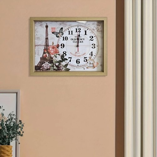 Large Indoor Home Wall Clock Big Art Paint Wall Clock Office - Picture 9 of 32