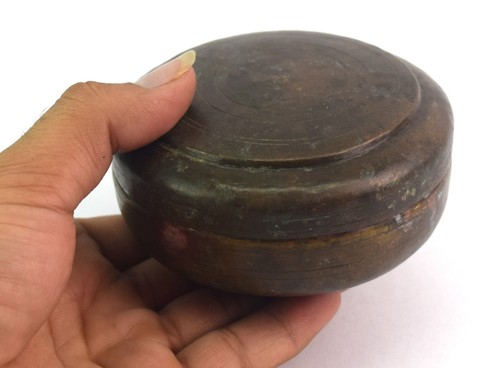 Indian Vintage Kitchen Donut Box–Brass Kitchen Utility Halloween Gift G66-650 - Picture 7 of 9