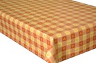 Heart Check PVC Vinyl Wipe Clean Tablecloth - ALL SIZES - Code: C10-5