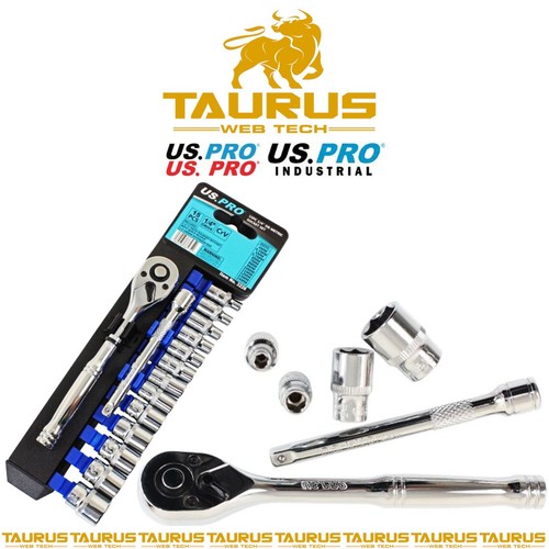 15-teilig US Pro Hand Ratsche Steckschlüsselsatz 1/4 Zoll Antrieb 72 Zähne CrV 4-14 Zum Selbermachen UK KOSTENLOSER VERSAND - Bild 2 von 6