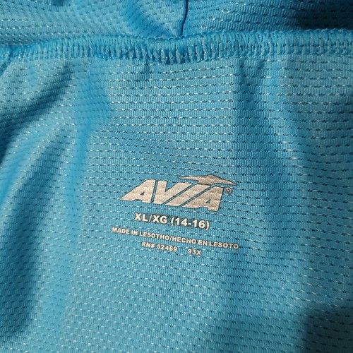 Avia Jacket Youth Girls 14-16 Blue Hooded Vented Pockets - Picture 5 of 13
