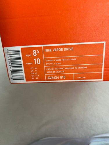ZAPATOS DE HOCKEY SOBRE CÉSPED NIKE AV6634 010 VAPOR DRIVE NUEVOS SIN CAJA $130 Talla 8.5 Hombres, 10 Mujeres - Imagen 4 de 13