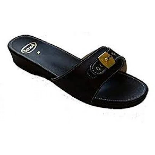 Scholl Leather Look Low Sandals - Black
Opens in a new window or tab